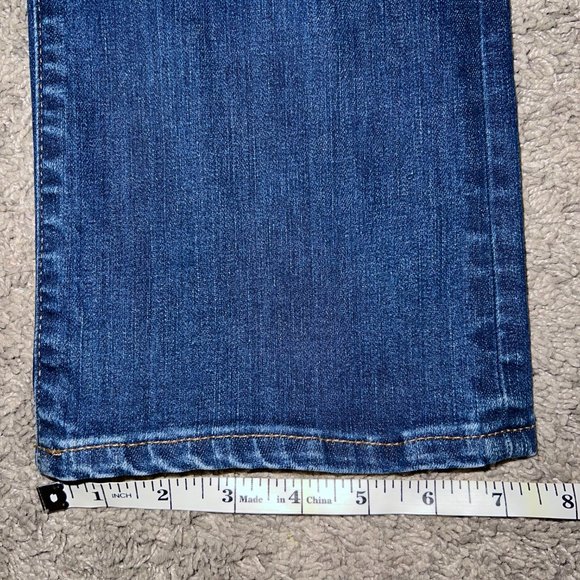 Madewell Cali Demi Boot Women's 25 Blue Medium Wash Stretch Mid Rise Jeans - Picture 11 of 11